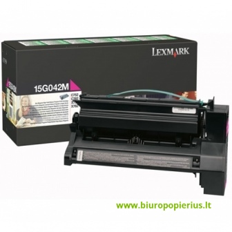Lexmark C752 Magenta Purpurinė, 15000 psl.