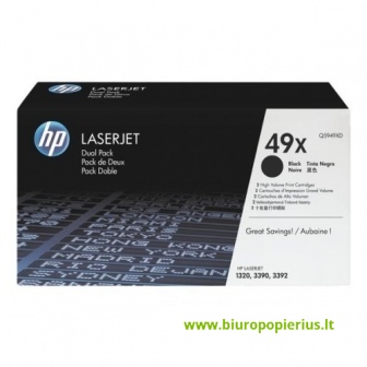 Hewlett-Packard Q5949XD 2 vnt Juoda, 6000 psl.