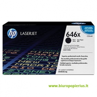 Hewlett-Packard HP 646X (CE264X) Juoda, 17000 psl.