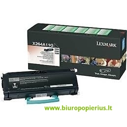 Lexmark X264, X363, X364 Juoda, 3500 psl.