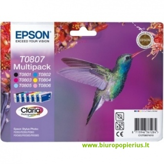 Epson T0807 rašalų komplektas 
