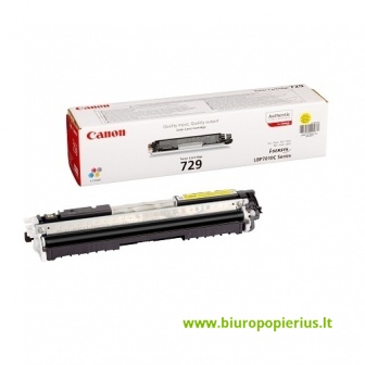 Canon cartridge 729 YL + Hewlett-Packard CE312A Geltona, 1000 psl.