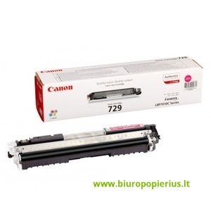 Canon cartridge 729 MG + Hewlett-Packard CE313A Raudona, 1000 psl.