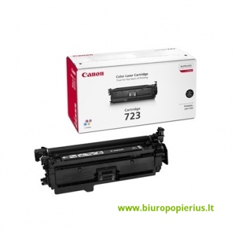 Canon Cartridge 723 BK + Hewlett-Packard CE250A Juoda, 5000 psl.