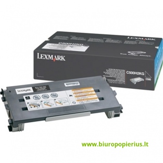 Lexmark C500 Juoda, 5000 psl.