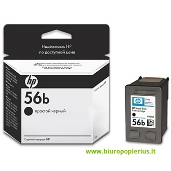 Hewlett-Packard 56 (C6656BE) Juoda, 450 psl.