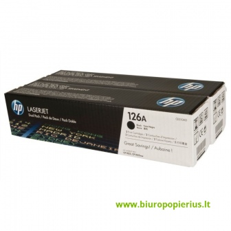 Hewlett-Packard 126A Bk (CE310AD) Juoda, 2 vnt. 1200 psl.