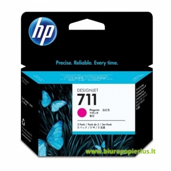 Hewlett-Packard 711 (CZ135A) Purpurinė, 3 vnt. 29 ml