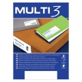  Etiketiniai lipdukai MULTI-3, 70 x 30 mm, A4, 100 lapų, balta