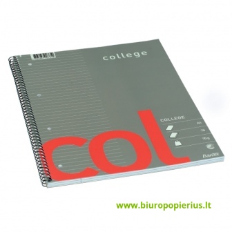  Sąsiuvinis su spirale  HAMELIN COLLEGE, 70 lapų, A4, linijomis
