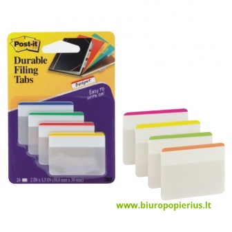  Lipnūs žymekliai POST-IT, dideli, 24 lapeliai, 4 spalvos