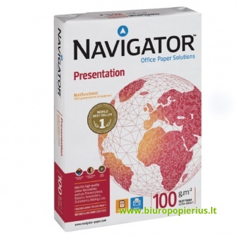  Popierius NAVIGATOR PRESENTATION, A4, 100 g/m2, 500  lapų