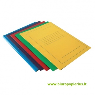  Kartoninis aplankas SMILTAINIS, su įsegėle, A4, raudona - 10 vnt.