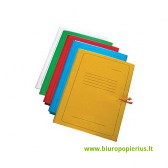  Kartoninis aplankas SMILTAINIS, su raišteliais, mėlynas, A4 - 5 vnt.