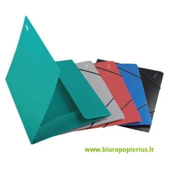  Aplankas dokumentams su gumele, žalias, A4