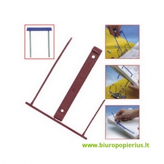  Archyvinės įsegėlės Forpus, 12 cm, balta/mėlyna, 100 vnt.