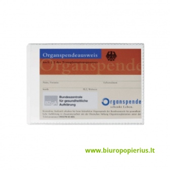  Dėklas dokumentams DURABLE, skaidrus, A7, 74 x 105 mm, 1 vnt.