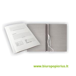 Archyvinis aplankas SMILTAINIS, A4, su raišteliais BYLA, kartoninis (300g/m2), 4 cm - 50 vnt.