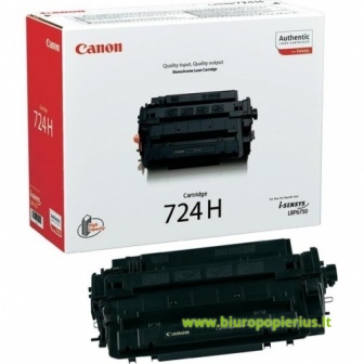 Canon cartridge 724H + Hewlett-Packard CE255X Juoda, did. talpos, 12500 psl.
