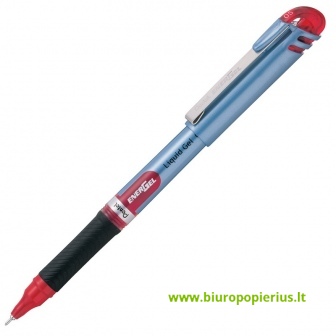  Gelinis rašiklis PENTEL ENERGEL BLN15, 0,5 mm., raudona - 2 vnt.
