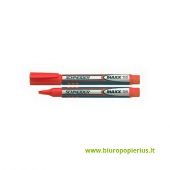  Teksto žymeklis SCHNEIDER MAXX ECO 115, 1-4 mm raudona sp.