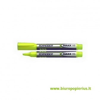  Teksto žymeklis SCHNEIDER MAXX ECO 115, 1-4 mm geltona sp.