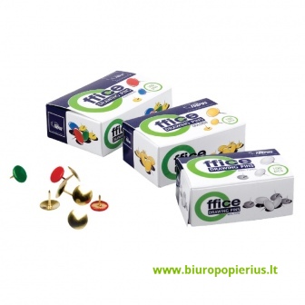  Smeigtukai FORPUS apvalia galvute, spalvoti