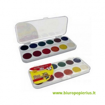  Akvarelė GAMMA BITUTĖ, 12 spalvų rinkinys