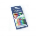  Pieštukai su trintuku STAEDTLER NORIS CLUB, 12 spalvų