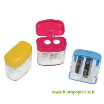  Dvigubas drožtukas su konteineriu CENTRUM, iv.spalvos - 2 vnt.