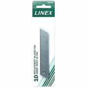  Ašmenys maketavimo peiliukui LINEX, 18 mm (10 vnt.)