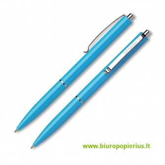  Automatinis tušinukas SCHNEIDER K-15, 1.0 mm., šviesiai mėlynos spalvos korpusas, mėlynas tušas - 5 vnt.