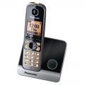  Belaidis telefonas PANASONIC KX-TG6711FXB su DECT funkcija, Juodas