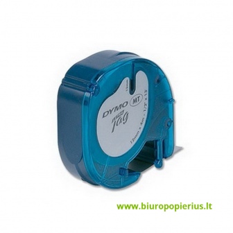  Juostelė LETRATAG, popierinė, 12x4 mm, BALTA