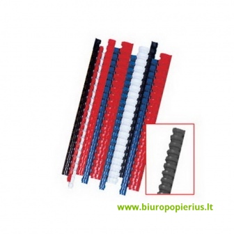  Plastikinė įrišimo spiralė FELLOWES, 10mm, juoda, 100vnt