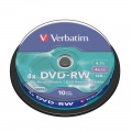  VERBATIM DVD-RW 4.7GB 4X, rietuvė, 10vnt (43552)