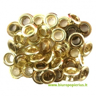  Kniedės Kangaro BEP-20, 4 mm, žalvarinės, 30 lapų, 250 vnt.