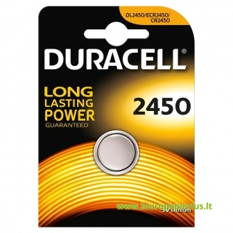  Baterija DURACELL Lithium2450, 1 vnt.