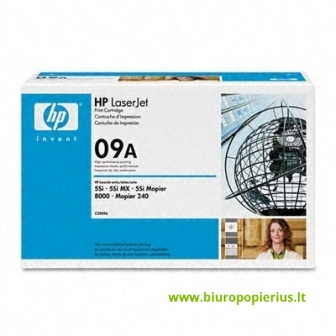 Hewlett-Packard C3909A Juoda, 15000 psl.