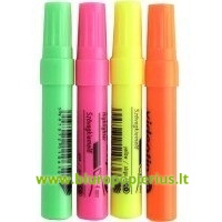  Žymikliai ICO VIDEOTIP, tekstui, 1-4 mm, k. g., įvairių spalvų, 4 vnt.