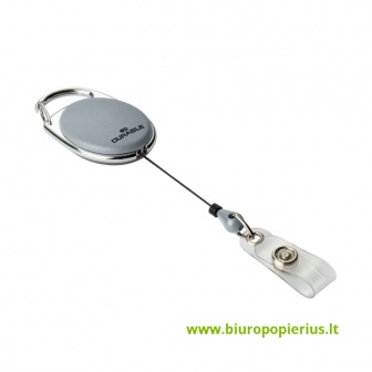  Laikiklis vardinei kortelei DURABLE, pilkas, 1 vnt.