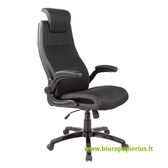  Vadovo kėdė OFFICE4YOU PISTOIA, juodos sp. audinys ir kryžmė