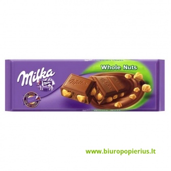  Šokoladas Milka Whole Nuts 250 g.