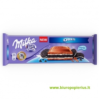  Šokoladas MILKA Oreo, pieniškas, 300 g