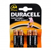  Baterija DURACELL AA, LR06, 4 vnt.