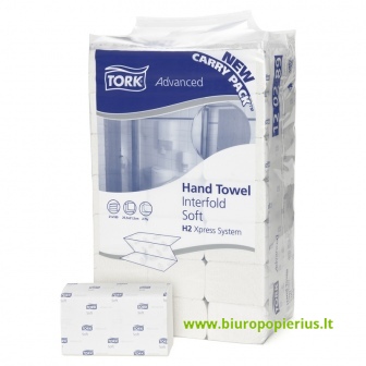  Rankų valymo servetėlės TORK ADVANCED SOFT, H2 120289