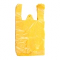  Plastikiniai maišeliai HDPE 25 x 12 x 45 cm, 12 mic, geltona sp., 100 vnt./pak.