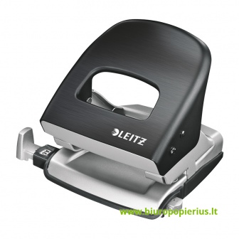  Skylmuša LEITZ STYLE, 2 skylių, 30 lapų, juoda