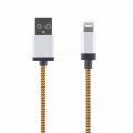  Mob. telefono kabelis STREETZ USB-Lightning iPhone, 1.0m, oranžinis / IPLH-235