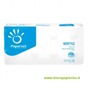  Tualetinis popierius PAPERNET, 2 sl., 9.7x19.8m, balta sp., 8 vnt./pak.